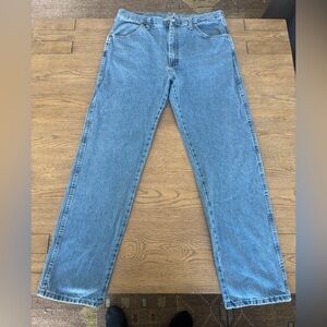 Rustler Light Wash Straight Leg Jeans 36x34 Cowboy western Denim